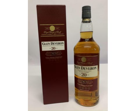 Glen Deveron Highland 20yr Single Malt Scotch Whisky 1ltr.