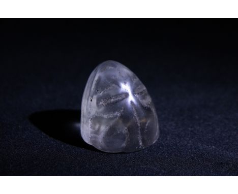 A Rare Islamic Fatimid Crystal Chess Piece Circa 9th-10th Century.H: Approximately 3.2cm 