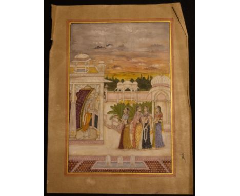 A Rare Indian Illustrated Manuscript of Poetry Depicting Nagari Das, Prince Savant Singh of Kishanagrh from the Late 19th Cen