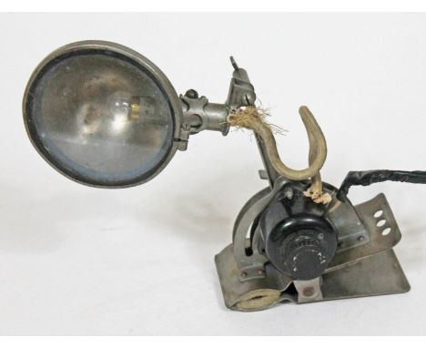 A WWII Air Ministry navigator's chart board adjustable lamp, probably off Lancaster Bomber, length 27cm.