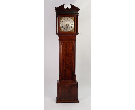 WILLIAM LASSELL, TOXTETH PARK, LIVERPOOL, GEORGE III LATE 18th CENTURY FIGURED MAHOGANY LONGCASE CLOCK WITH 8 DAYS STRIKING M