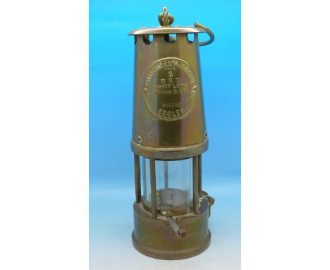 An Eccles Type 6 miner's safety lamp