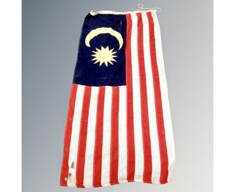 A vintage Malaysian flag.