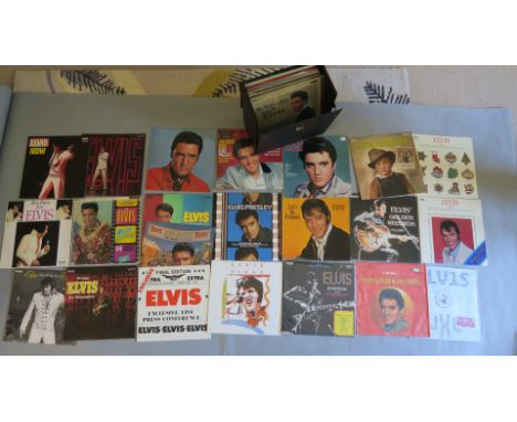 35 Elvis Presley LP vinyl records inc rare LOC 1035 Canadian Elvis Christmas Album on plum coloured label, Elvis Rock n Roll 