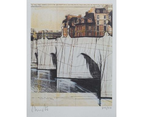 Christo & Jeanne-Claude (Collaboration), 'The Pont-Neuf Wrapped', 1976/2020, archival digital print on wove paper, signed and