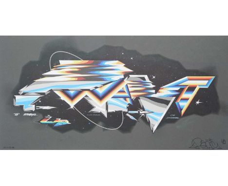 Felipe Pantone (Argentinian 1986-), 'Pant1', 2023,  Handpulled silkscreen and UV print on 285gsm Fedrigoni Woodstock paper, s