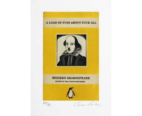 Connor Brothers (British 1968-), 'A Load Of Fuss About Fuck All (Yellow)', 2015, giclee with silkscreen varnish on archival p