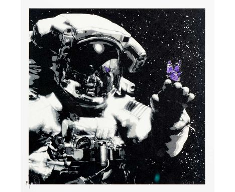 Martin Whatson (Norwegian 1984-), 'Eternal Reflection - Mini Print (Purple)', 2020, screenprint in colours with gloss varnish