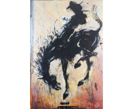 Richard Hambleton (Canadian 1952-2017), 'Horse &amp; Rider', 2015, giclée print on aluminium, signed and numbered from an edi