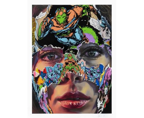 Sandra Chevrier (Canadian 1983-), 'La Cage, À L'Unisson', 2020, unique Giclee print with 27 Colour Screen Print On 300gsm Som