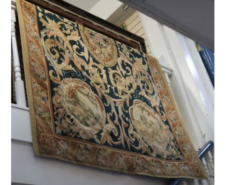 An Aubusson tapestry wall rug 272 x 180cm