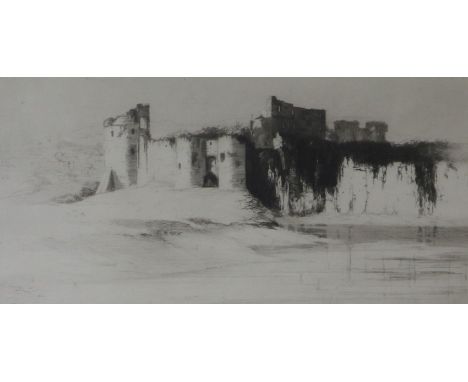 Early 20th century English SchooletchingStudy of a castleunsigned16 x 31cm