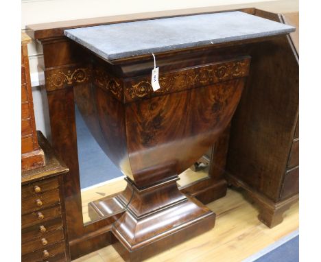 A marble top console table W.103cm