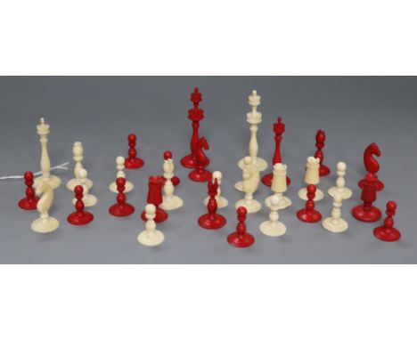 An ivory chess set