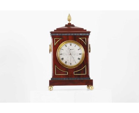 A rosewood and brass-mounted chronometer bracket clock, mid-19th century, by Charles Wieland, numbered '752', the silvered di