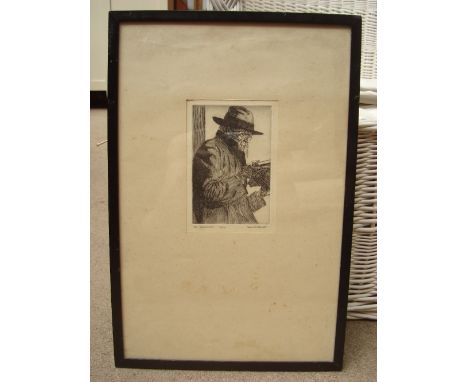Ian Macnab (1890-1967).
The Collector, etching 21/50 signed in pencil to margin.
11 x 16cm. 
