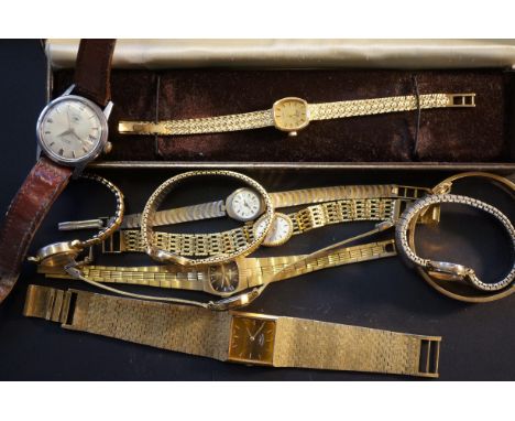 Collection of watches to include Vintage rotary automatic gents not currently ticking
