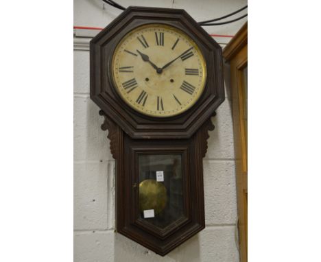 A drop dial wall clock.