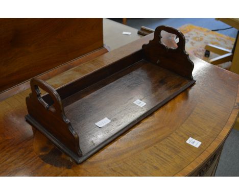 A Regency rosewood book trough.