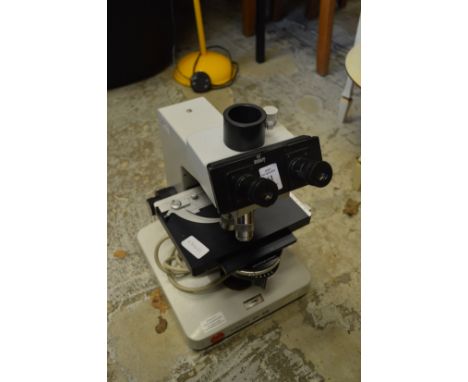 A Leitz electronic microscope.