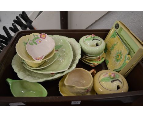 A quantity of Carlton Ware leaf shaped china.