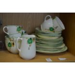 Part Art Deco tea service.