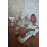 A quantity of garden ornaments etc.
