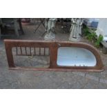 An unusual cast iron and enamel combination hay manger and water trough.