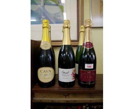 Six various 75cl bottles of sparkling wine. (6)