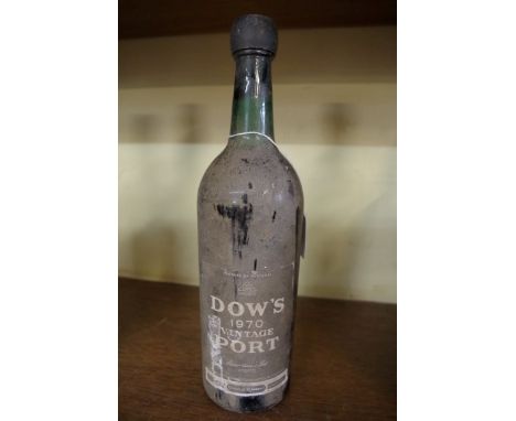 A bottle of Dow's 1970 vintage port.  Condition Report: Provenance: From the estate of the late actor Geoff Hughes. The popul