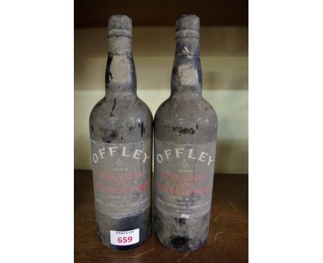 Two bottles of Offley Boa Vista 1970 vintage port. (2) Condition Report: Provenance: From the estate of the late actor Geoff 