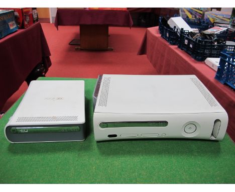 Microsoft XBox 360 Gaming Console and Official XBox 360 HD DVD Unit, untested.