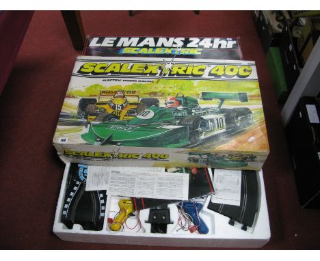 Two Scalextric Slot Car Racing Sets, comprising of #C.742 Le Mans Racing Set, Scalextric 400 Racing Set, including FI Renault