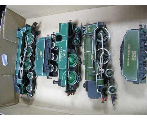 Three Triang/Hornby ''OO'' Gauge/4mm Unboxed Southern Steam Locomotives. Ref R868 class M7 0-4-4 tank R/No. 328- Ref. R683 Sc