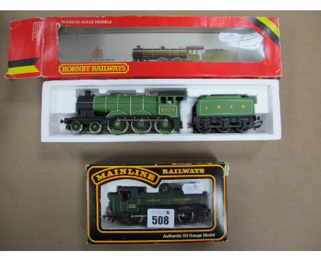 Two "OO"Gauge/4mm Steam Locomotives, boxed, Mainline Ref 37084 class 57XX 0-6-0 pannier tank; G.W.R green R/No 5764 (very goo