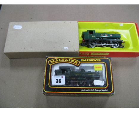 Two ''OO'' Gauge/4mm G.W.R Green Class 57XX Pannier Tank 0-6-0 Steam Locomotives, - Hornby Ref. R515 R/No 8751:- Mainline Ref