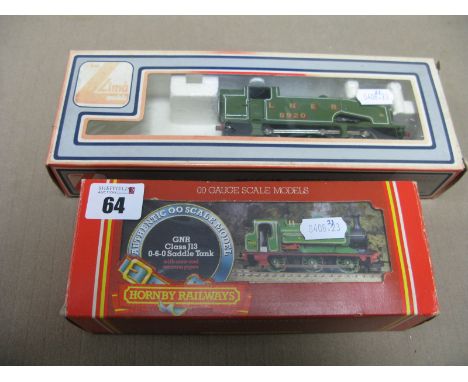 Two ''OO'' Gauge/4mm Boxed Tank Steam Locomotives. A Hornby Ref. R396 0-6-0 class J13 G.N.R green R/No. 1247. Plus a LIMA Ref