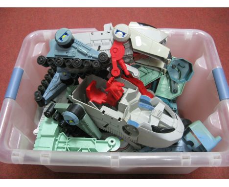 A Quantity of Mid 1980's Thundercats Plastic Model Vehicles, Accessories by LJN Toys, including tank vehicle, playworn.