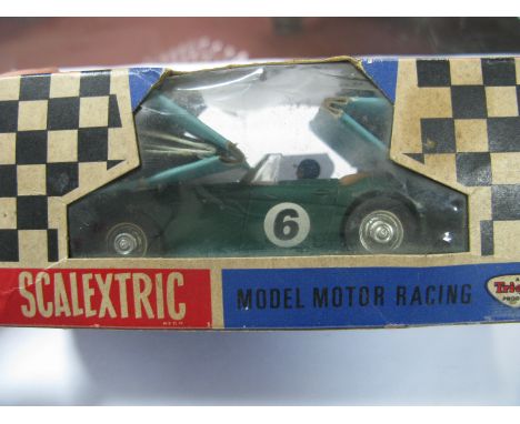 An Original Scalextric Austin Healey 3000, in green, appears unbroken, in wrong but associated box.