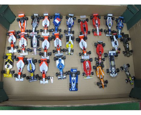 Twenty Nine 1:43rd Scale and Similar Formula One Racing Car Models, by Minichamps, Onyx, Quartzo and other including Minicham