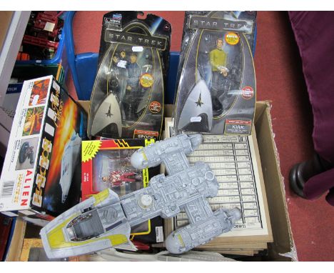A Quantity of Modern Star Trek, Flash Gordon, The Lord of The Ring Action Figures, Model Vehicles, Games, including Playmates