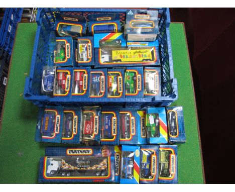 In Excess of Twenty Diecast Model Vehicles, by Matchbox including MB43, 57 Chevrolet boxed.