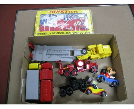 Seven Diecast White Metal Model Vehicles, all repaints mainly by Dinky, Matchbox, including Dinky, Matchbox Disney Series No 