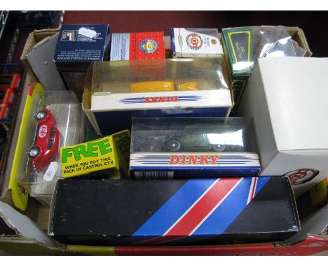 Fourteen Diecast Tinplate Model Vehicles, by Matchbox, Corgi, Solido, Eligor, Cararama and other including Solido AEC open to