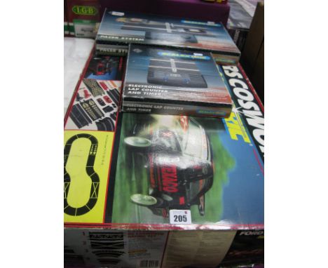Ford RS Cosworth Scalextric Slot Racing Set, including two Ford Sierra RS Cosworth Scalextric Racing Cars; together with elec