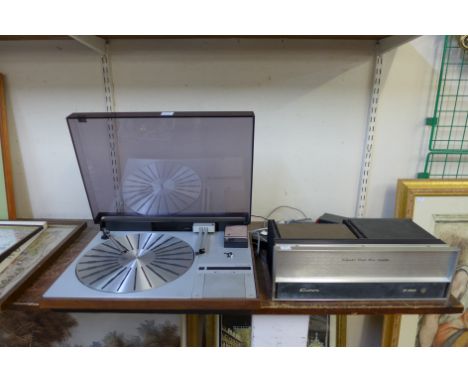 A Bang & Olufsen Beogram 4000 record player and a Crown D150 amplifier