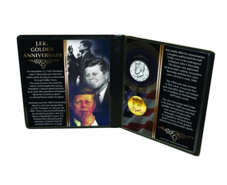 JFK 50th Anniversary Coin Collection: The 50th anniversary of Kennedy's untimely death is remembered with this pair of coins.