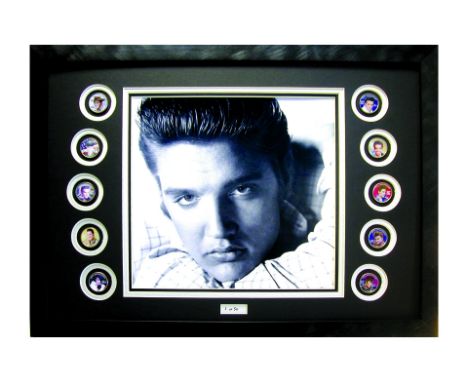 Elvis Presley Framed Collectable Coin Edition: A most impressive Elvis limited edition framed collectable featuring a superb 