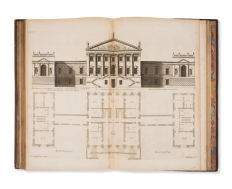 Campbell (Colen) Vitruvius Britannicus, or The British Architect. . . , vol.1 & 2 only (of 5), later editions, engraved title