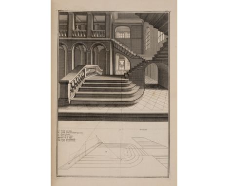 Bretez (Louis) La Perspective Pratique de l'Architecture, engraved frontispiece, 2 leaves of engraved text and 57 plates (inc